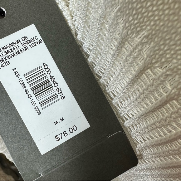 A/X Armani Exchange Open Knit CoverUp Sweater Medium NWT! - Picture 7 of 7